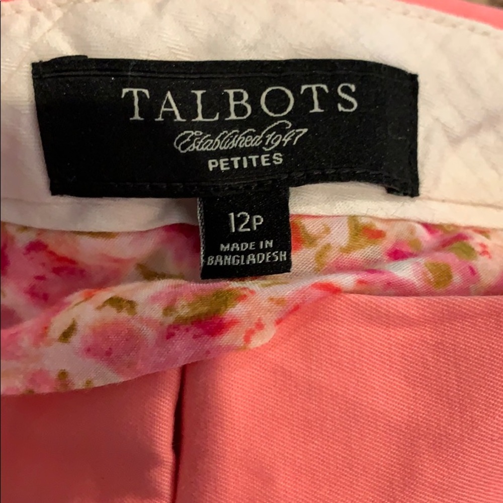 Size 12P pink Talbots shorts